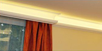 Indirekte Beleuchtung mit Styroporstuck und LED Strips Indirekte Beleuchtung mit Styroporstuck und LED Strips