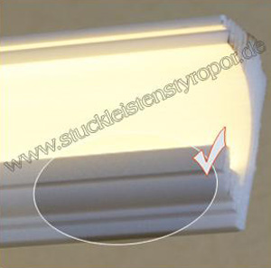 Optimale LED Beleuchtung mit Stuckleiste und Reflektorleiste Optimale LED Beleuchtung mit Stuckleiste und Reflektorleiste