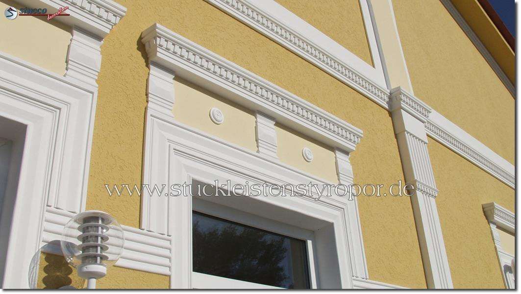Fassaden Stuck flexible Zierleisten zu Styroporsäulen Ankara 108