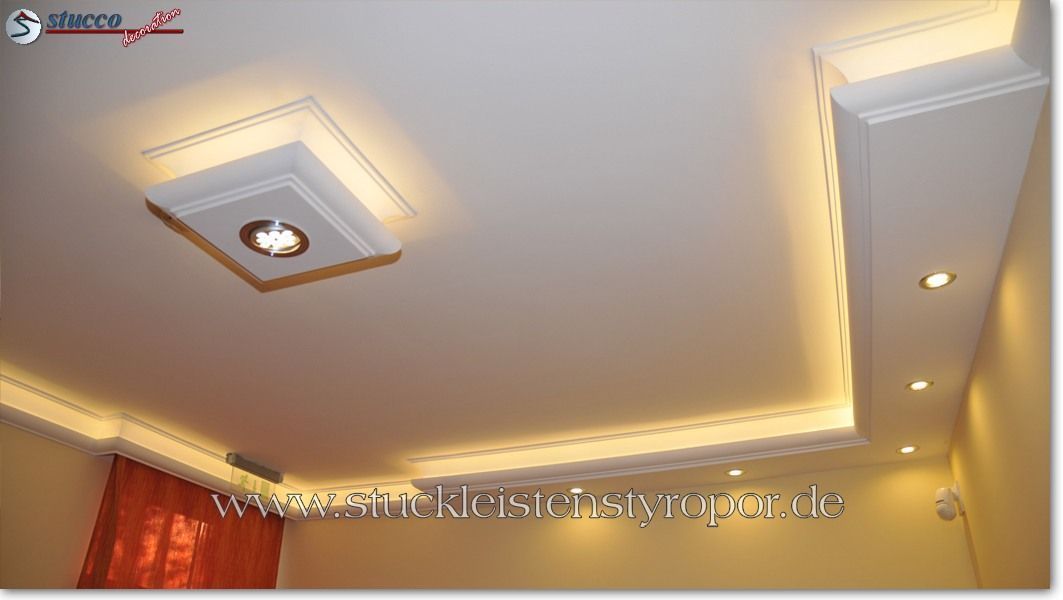 LED Stuck-Leiste indirekte Beleuchtung Decke und Wand WDKL-200C-ST