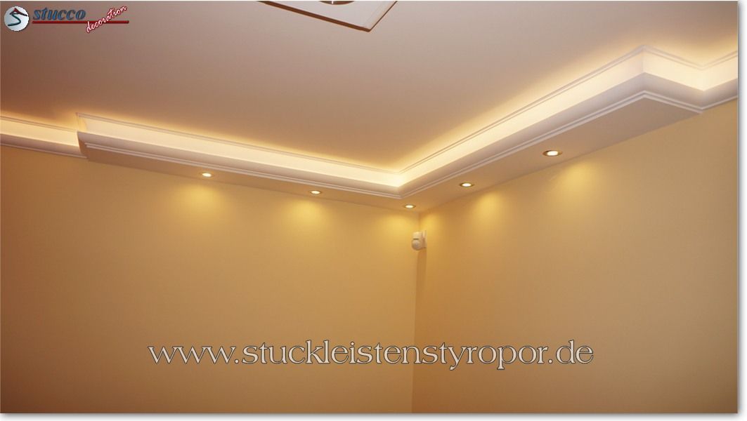 LED Einbauleuchten mit Stuckleiste Dresden 300