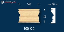 Beschichtet Marcus 100-K2 Linie Dekor zum Fenster Beschichtet Marcus 100-K2 Linie Dekor zum Fenster fassadenprofile
