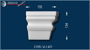 Fassadenstuck Zierleisten Ankara 108 Schließelement rechts Fassadenstuck Zierleisten Ankara 108 Schließelement rechts