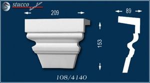 Fassadenstuck Zierleisten Ankara 108-DF Schlussstein Fensterverzierung Fassadenstuck Zierleisten Ankara 108-DF Schlussstein Fensterverzierung
