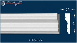 Fassadenstuck Zierleisten Oxford 102 unbeschichtet Fassadenstuck Zierleisten Oxford 102 unbeschichtet