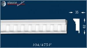 Aussenstuck Stuckleisten Ottawa 104-F unbeschichtet Aussenstuck Stuckleisten Ottawa 104-F unbeschichtet