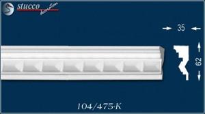 Aussenstuck Stuckleisten Peking 104-K unbeschichtet Aussenstuck Stuckleisten Peking 104-K unbeschichtet