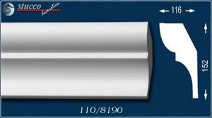 Fassadenprofil Stuckleiste Tokyo 110 unbeschichtet Fassadenprofil Stuckleiste Tokyo 110 unbeschichtet