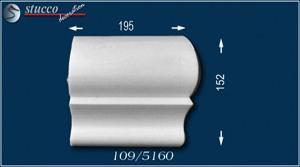 Fassadenstuck Stuckleiste Singapore 109 rechtes Schließelement Fassadenstuck Stuckleiste Singapore 109 rechtes Schließelement
