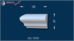 Fassadenprofile Stuckleiste Soul 60 linkes Schließelement Fassadenprofile Stuckleiste Soul 60 linkes Schließelement