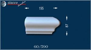 Fassadenprofile Stuckleiste Soul 60 rechtes Schließelement Fassadenprofile Stuckleiste Soul 60 rechtes Schließelement