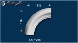 Fassadenprofile Stuckleiste Soul 60 innerer Viertelbogen Fassadenprofile Stuckleiste Soul 60 innerer Viertelbogen