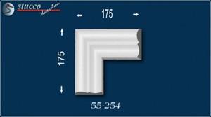 Zierleisten Styropor Rotterdam 55 Eckelement unbeschichtet Zierleisten Styropor Rotterdam 55 Eckelement unbeschichtet