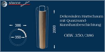 Beschichtete Dekosäule aus Styropor OBK 350-386  Beschichtete Dekosäule aus Styropor OBK 350-386