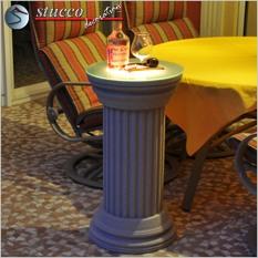 Dekosäule ODKK 410/755 mit Beschichtung und LED Beleuchtung für den Außenbereich