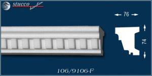 Unbeschichtetes Fensterbankprofil Jakarta 106-F