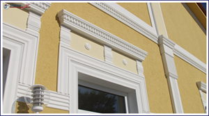 reich verzierte Stuckfassade