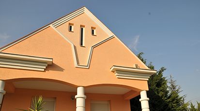 Fassadenverkleidung mit Styroporleisten Fassadenverkleidung mit Styroporleisten