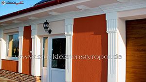 Fassadenverzierung mit Außenstuck Fassadenverzierung mit Außenstuck