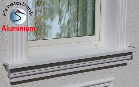 Ideen zur Fassadengestaltung Schritt für Schritt: 3. Komplette Aluminium  Fensterbank mit Styroporkern