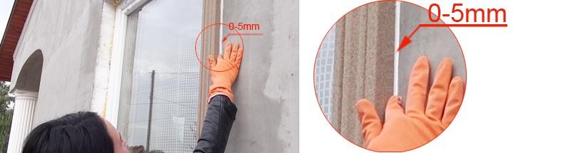 Styroporkleber glattstreichen