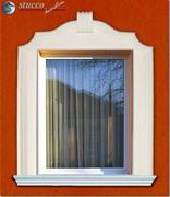 Fensterverzierung mit Fassadenelementen des Fassadenprofils Soul 60