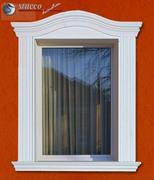 Flexible Stuckleisten Fensterverzierung mit Innenbogen und Außenbogen