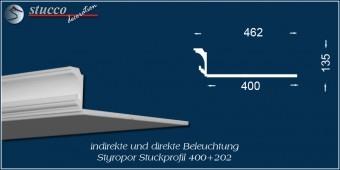 Indirekte Beleuchtung - L-Profil Stuckleiste Essen 400+202 Indirekte Beleuchtung - L-Profil Stuckleiste Essen 400+202