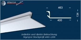 Indirekte Beleuchtung - L-Profil Zierleiste Dortmund 400+209 Indirekte Beleuchtung - L-Profil Zierleiste Dortmund 400+209