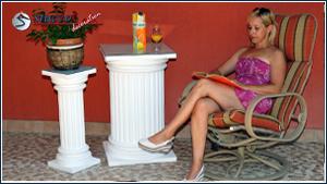 Raumgestaltung mit Dekosäulen aus Styropor Raumgestaltung mit Dekosäulen aus Styropor