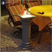 Styroporsäule ODKK-2 mit Kunstharz-Quarzsand-Beschichtung und LED Beleuchtung Styroporsäule ODKK-2 mit Kunstharz-Quarzsand-Beschichtung und LED Beleuchtung