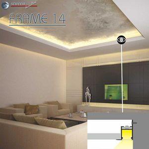 LED Deckenbeleuchtung Aluprofil in abgehängter Decke