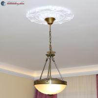 Deckengestaltung mit Styroporrosette R-5 Deckengestaltung mit Styroporrosette R-5