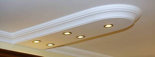 Küchenbeleuchtung LED Stuckleisten Küche Landhausstil