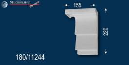 LED Stuck beschichtetes Fassadenprofil Wolfsburg 180 linkes Schließelement zum Fenster LED Stuck beschichtetes Fassadenprofil Wolfsburg 180 linkes Schließelement zum Fenster