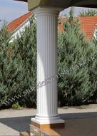Beschichtete, kannelierte Säule und dorisches Kapitell Beschichtete, kannelierte Säule und dorisches Kapitell