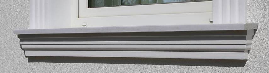 Nürnberg 124 beschichtete Polystyrolleiste – Klassische Eleganz zur Dekoration vorhandener Fensterbänke