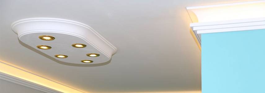Design Stucklampen mit LED Spots
