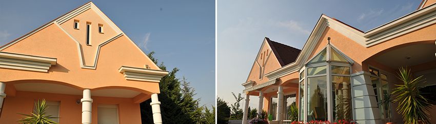 Kleine Gesimskunde - Fassadengestaltung mit Dachgesims, Giebelgesims und Gurtgesims