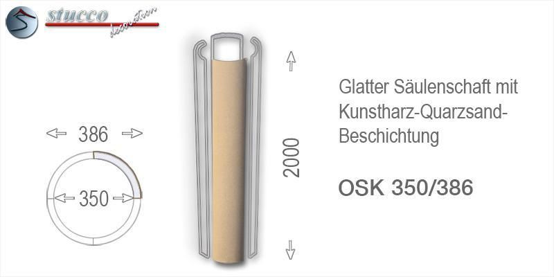 Säule aus Hartschaum mit Beschichtung OSK 350/386 Säule aus Hartschaum mit Beschichtung OSK 350/386