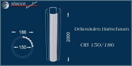 Dekosäulen Hartschaum OB 150/186 für den Säulenschaft