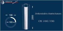 Dekosäulen Hartschaum OS 160/196 für glatte Säulenschäfte