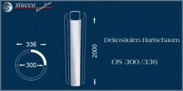 Dekosäulen Hartschaum OS 300/336 für glatte Säulenschäfte