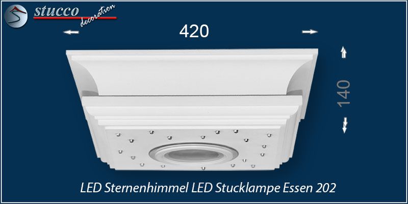 LED Sternenhimmel LED Stucklampe Essen 202 