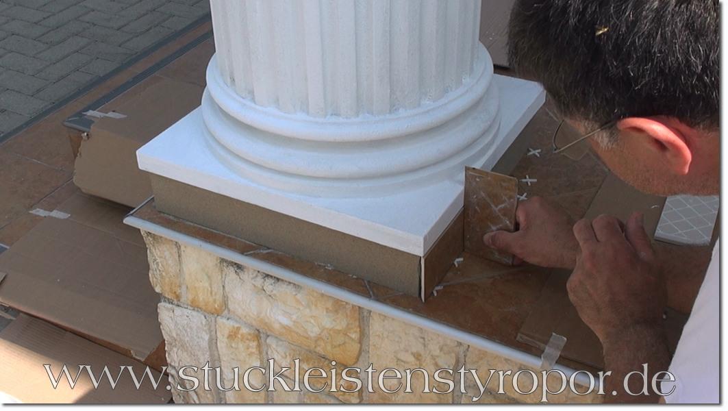 Styropor Säulen zur Säulenverkleidung