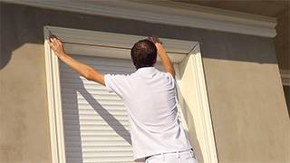 Laibungsprofil am Fenstersturz einfügen