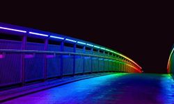 Brücke mit LED Beleuchtung