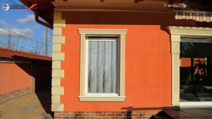 dezente Fensterumrandung mit dem Fassadenprofil Ankara 108