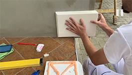 Bossenplatte an Hauswand ausrichten Bossenplatte an Hauswand ausrichten