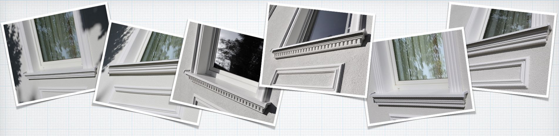 Fassadenstuck Komplettlösung: Komplette Fensterbänke